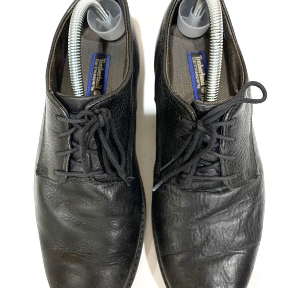 Timberland Men Black Leather Shoe (size: 10) - Picture 2 of 16